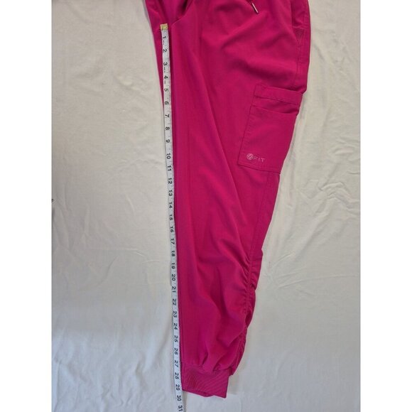 WHITECROSS FIT Women's Lg NWT 2 Piece Scrub Set Pants & Jacket Fuchsia Stretch - Picture 12 of 16